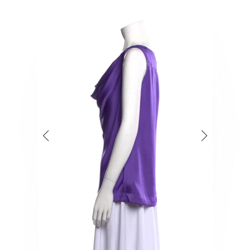 Tory Burch Purple Sleeveless Blouse - Picture 2 of 3